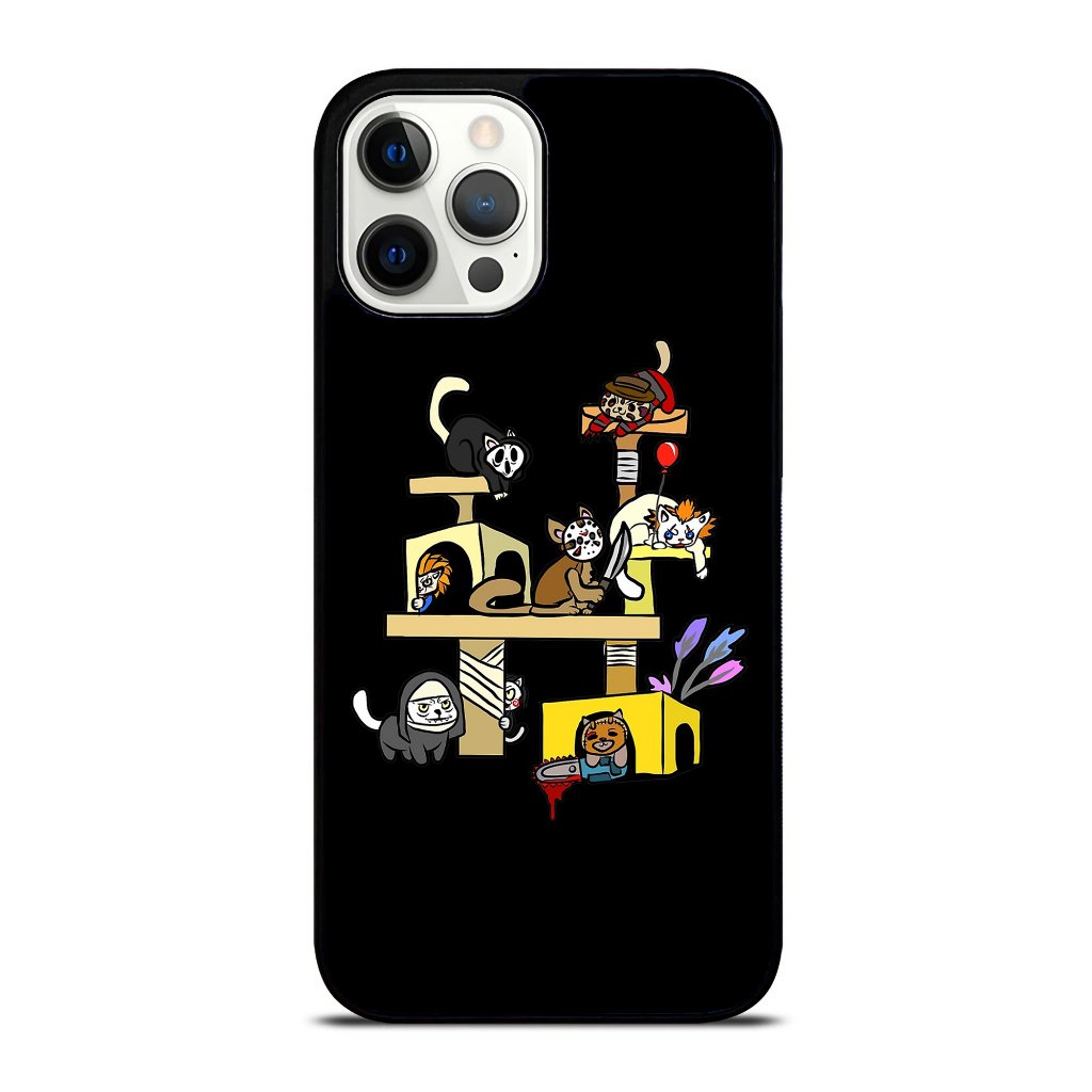 Horror Movies Cat Gifts For Cat Lovers Halloween Costumes Iphone Case